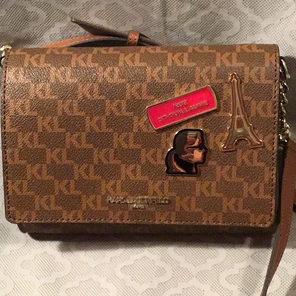 Karl Lagerfeld Brown Crossbody Bag - Picture 8 of 9